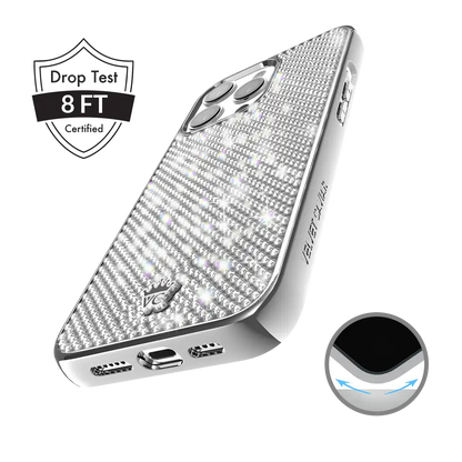 Chrome Caviar Crystals iPhone Case