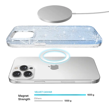 Snow Angel Glitter iPhone Case