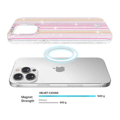 Sunkissed Stripes Glitter iPhone Case