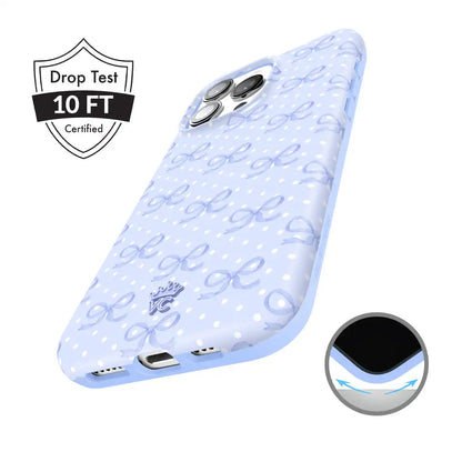 Lovely Blue Bows iPhone Case