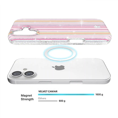 Sunkissed Stripes Glitter iPhone Case
