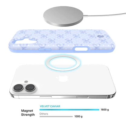 Lovely Blue Bows iPhone Case