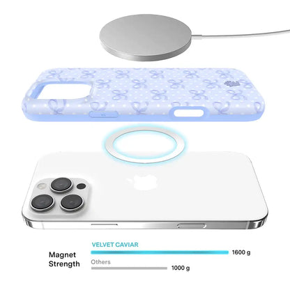 Lovely Blue Bows iPhone Case