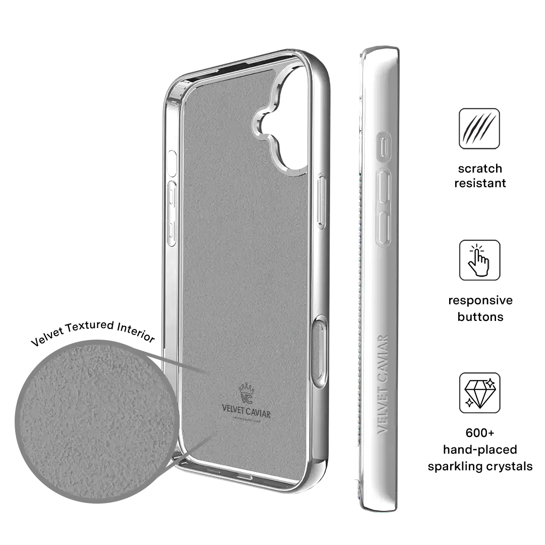 Chrome Caviar Crystals iPhone Case