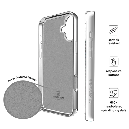 Chrome Caviar Crystals iPhone Case