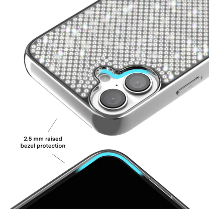 Chrome Caviar Crystals iPhone Case
