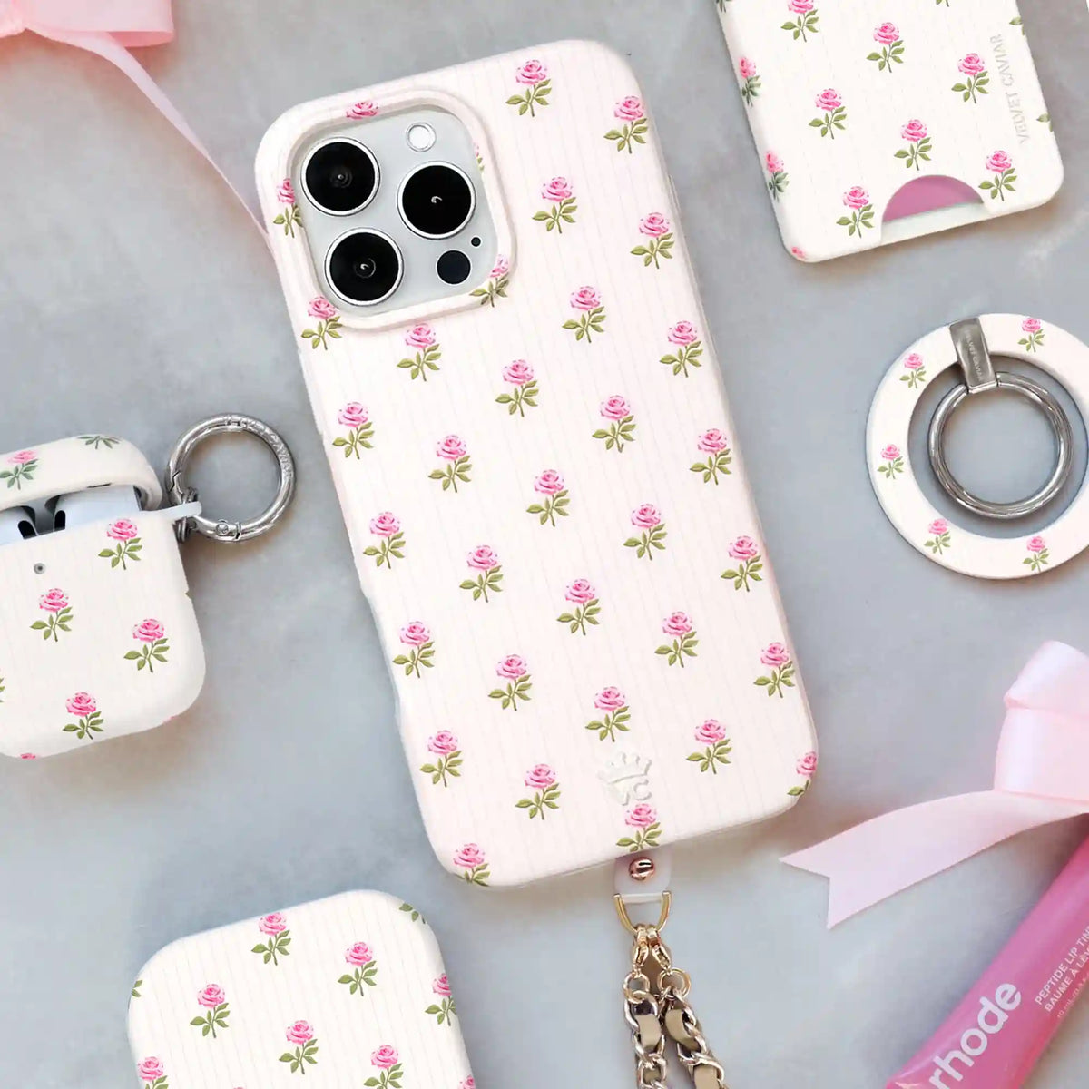 Pink Peony Floral iPhone Case