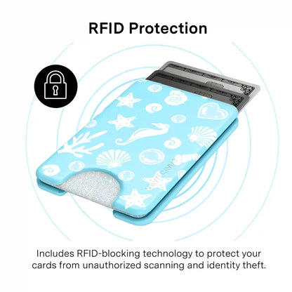 Aquamarine Holo MagSafe Wallet