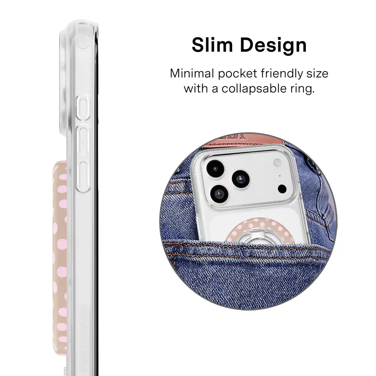 Brown Sugar Polka Dot MagSafe Grip Ring