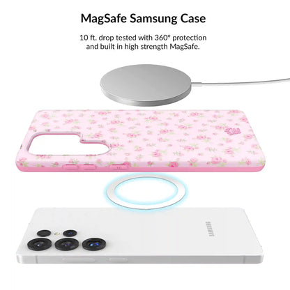 Dainty Pink Floral Samsung Bundle Set