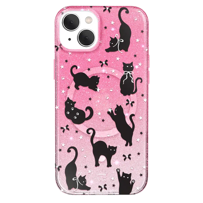 Lucky Kittens Glitter iPhone Case