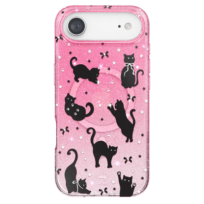 Lucky Kittens Glitter iPhone Case