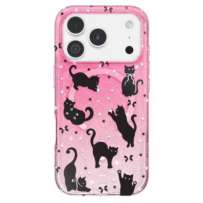 Lucky Kittens Glitter iPhone Case