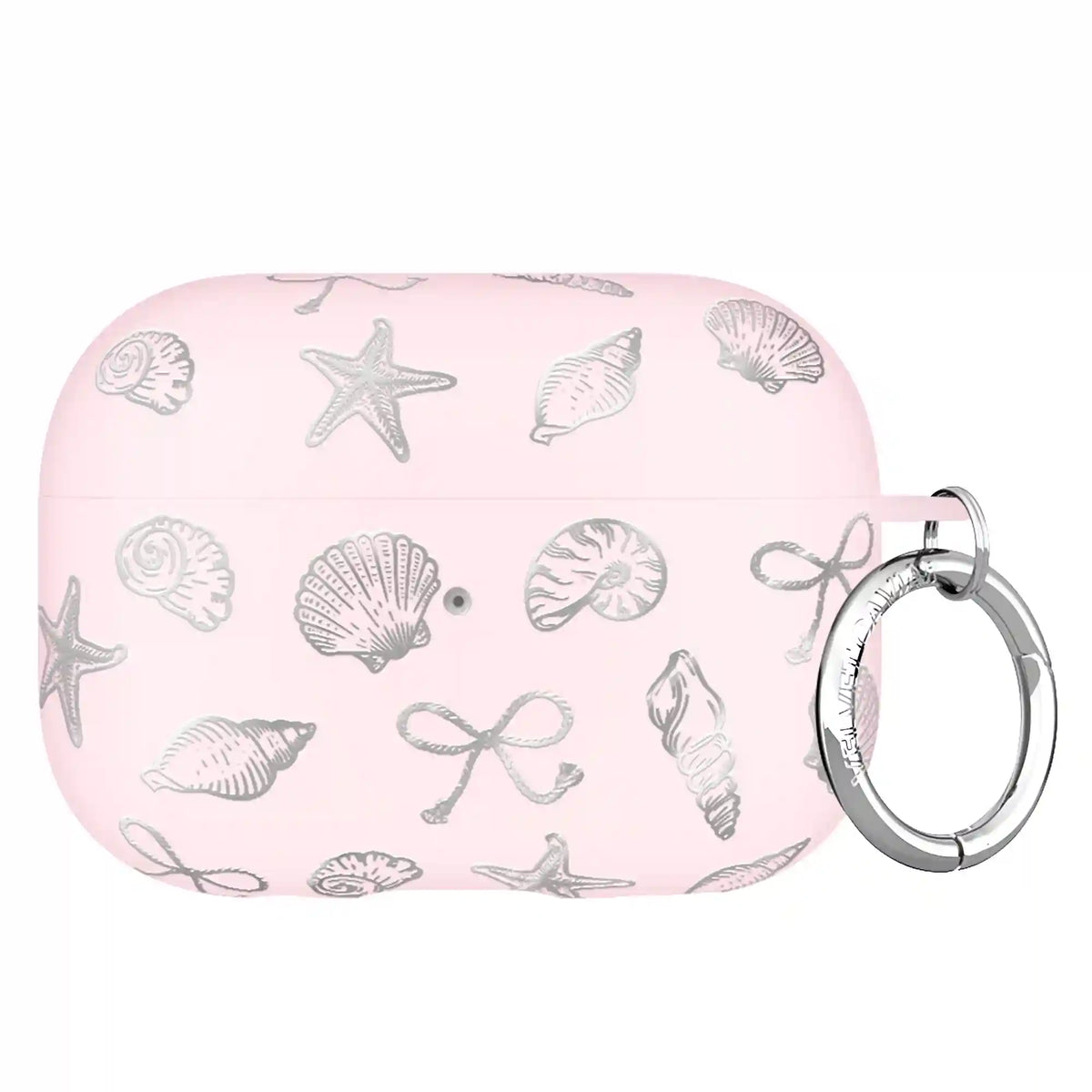 Pink Coastal Seashells AirPod Case