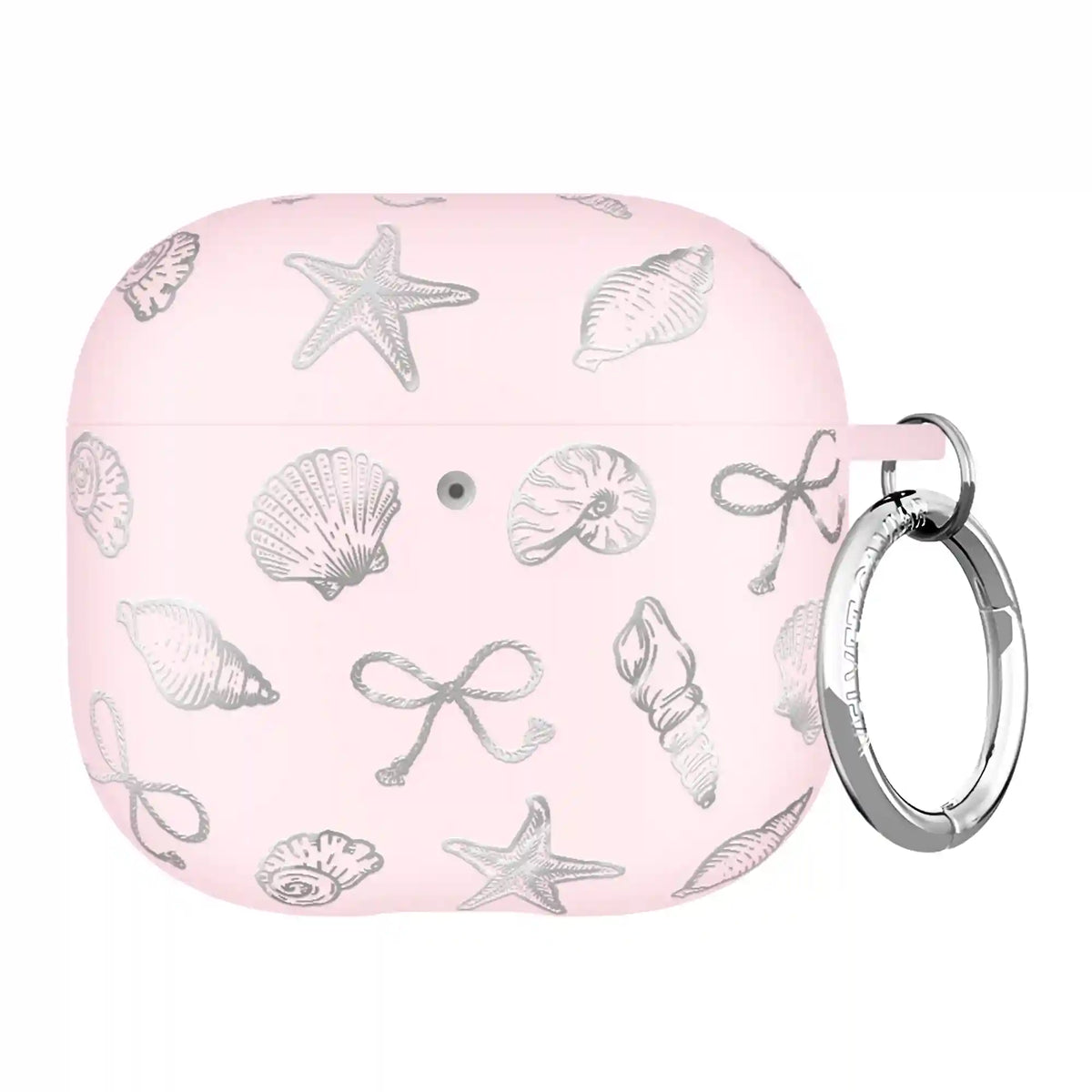 Pink Coastal Seashells AirPod Case