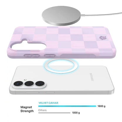 Lilac Vibe Checkered Samsung Case
