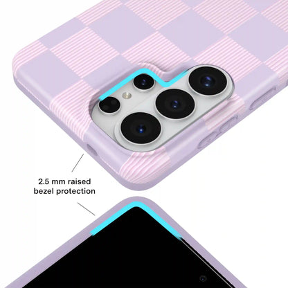 Lilac Vibe Checkered Samsung Case