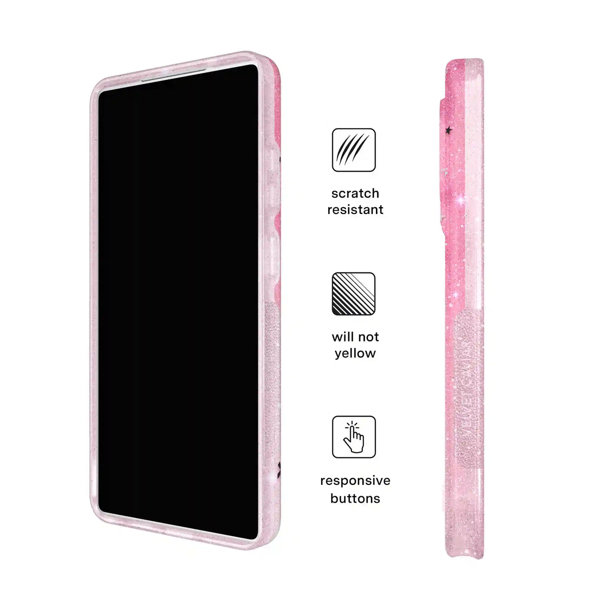 Lucky Kittens Glitter Samsung Case