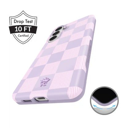Lilac Vibe Checkered Samsung Case