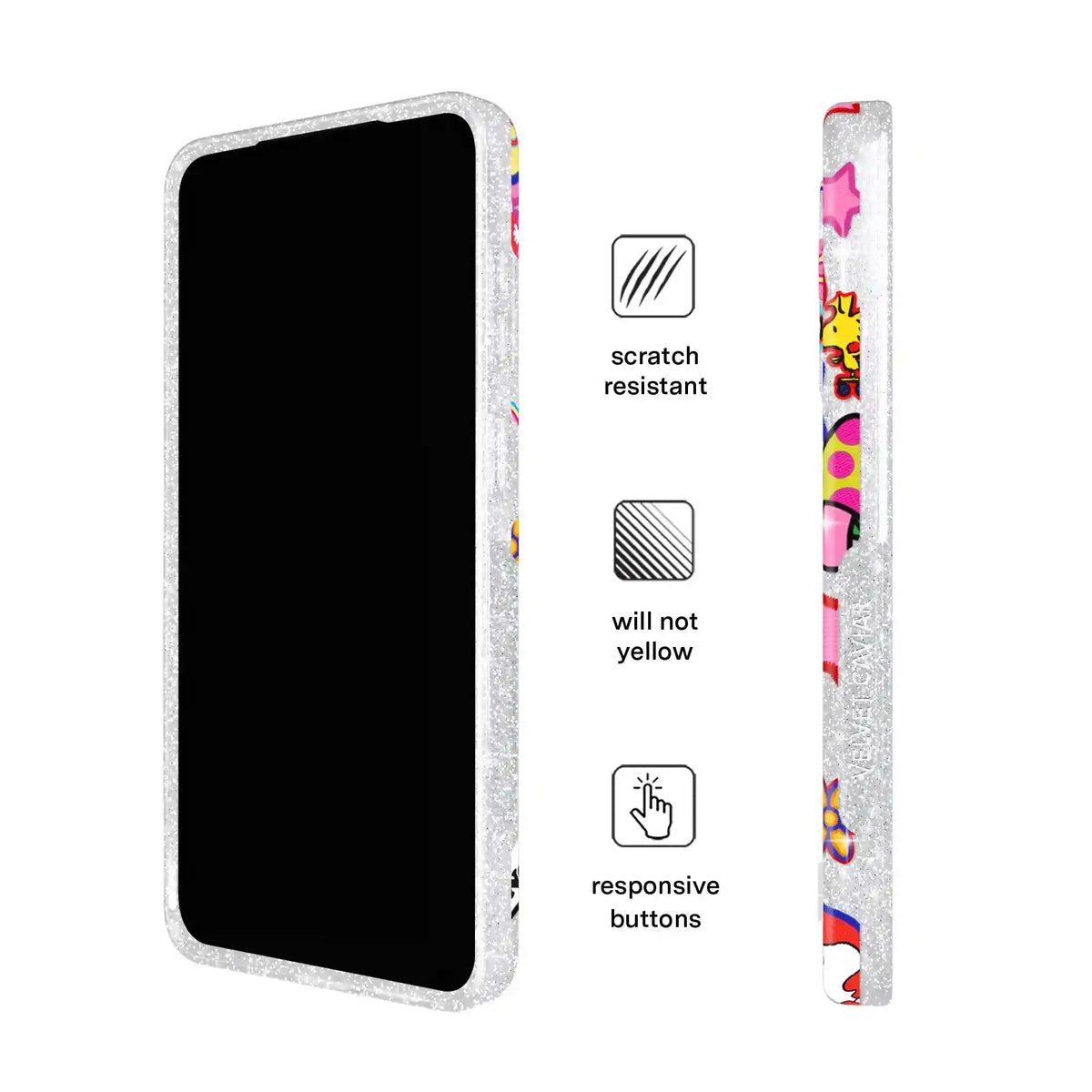 Snoopy Patchwork Glitter Samsung Case