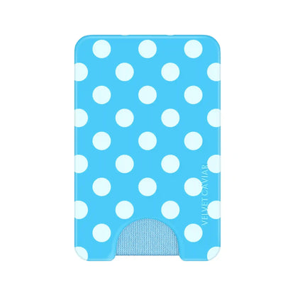 Aquamarine Polka Dot MagSafe Wallet