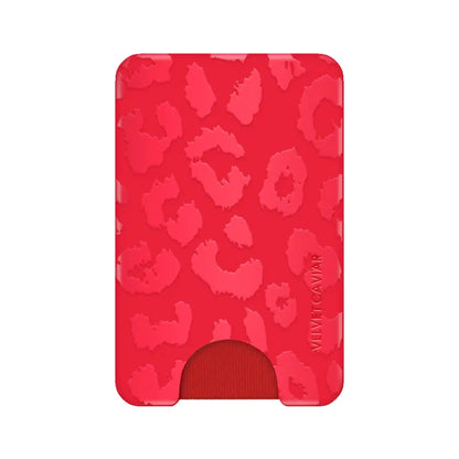 Red Leopard MagSafe Wallet