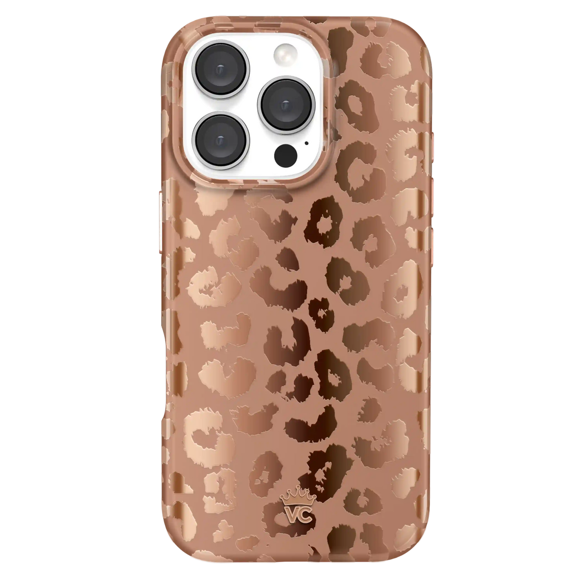 Bronze Chrome Leopard iPhone Case