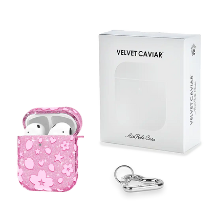 Cherry Blossom Glitter AirPod Case