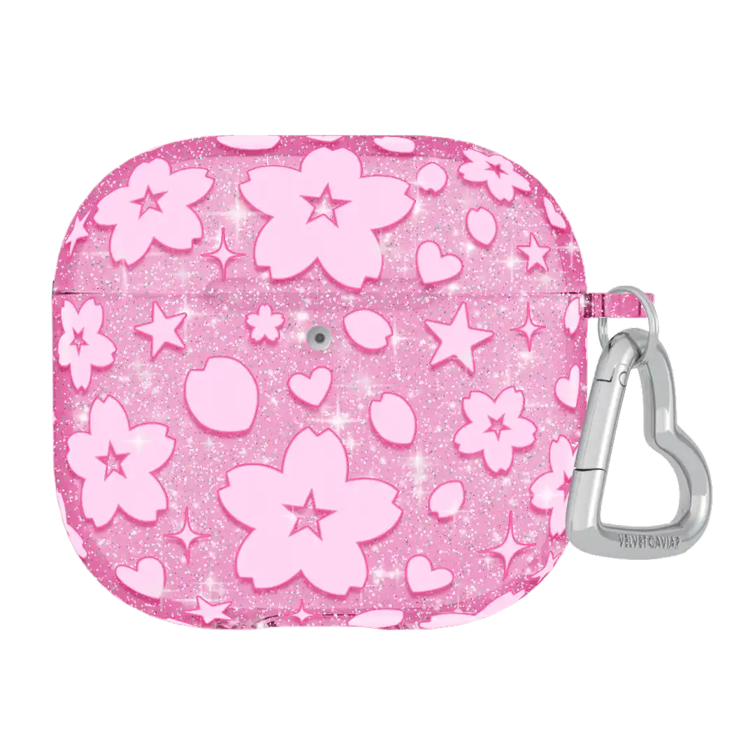 Cherry Blossom Glitter AirPod Case