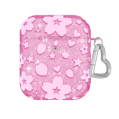 Cherry Blossom Glitter AirPod Case
