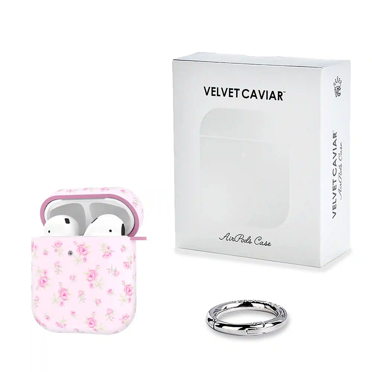 Dainty Pink Floral AirPod Case