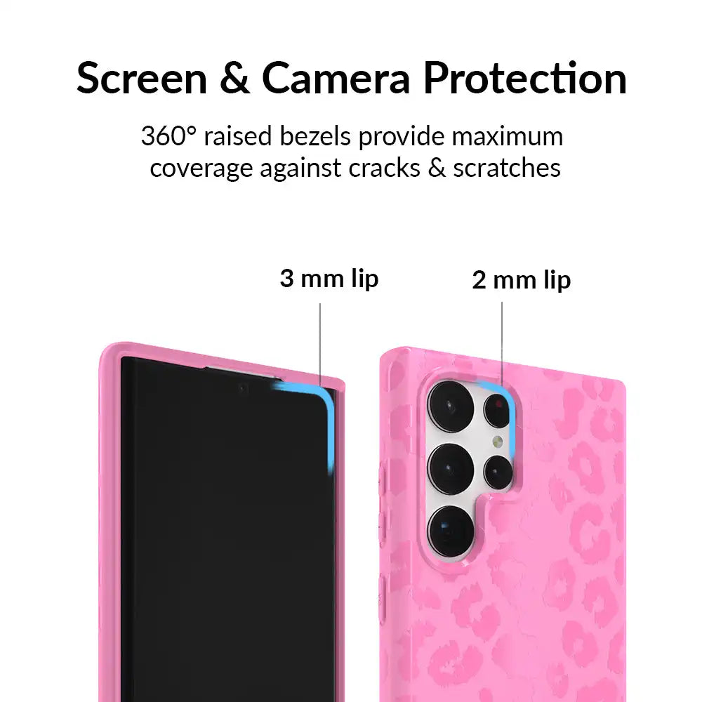 Hot Pink Leopard Samsung Case
