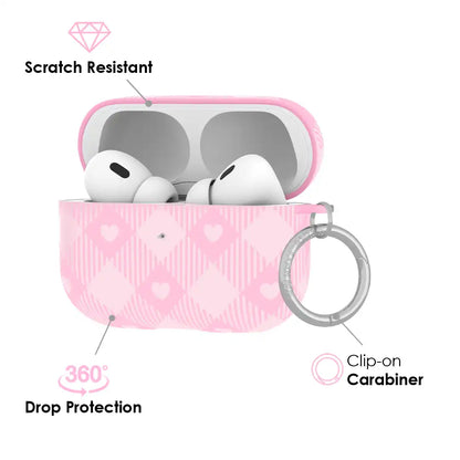 Dolly Pink Gingham AirPod Case