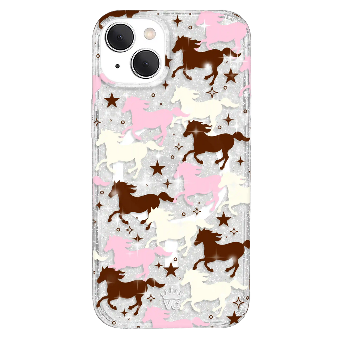 Pink Pony Glitter iPhone Case
