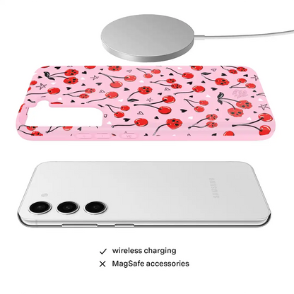 Sour Cherry Skulls Samsung Case