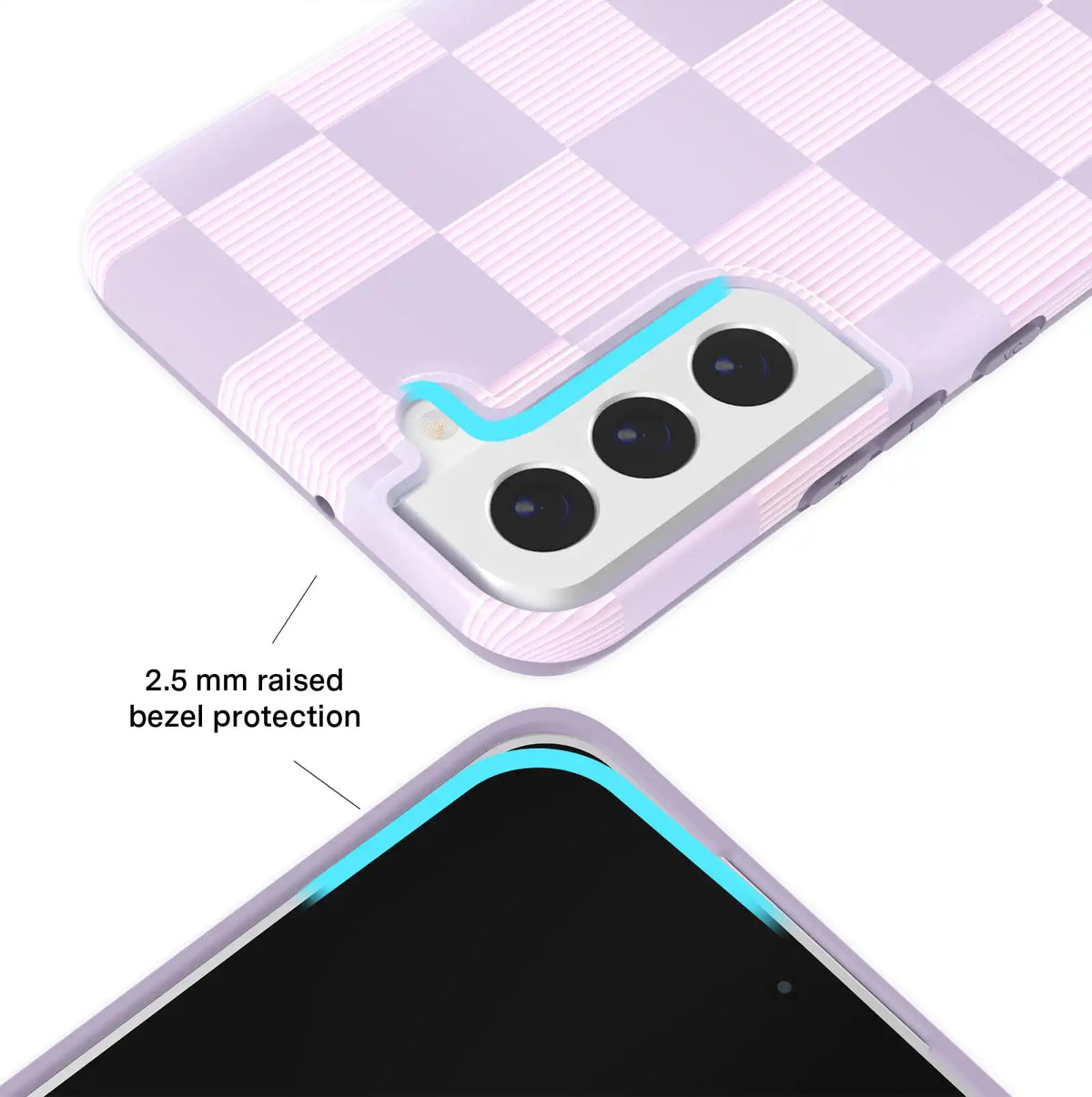 Lilac Vibe Checkered Samsung Case