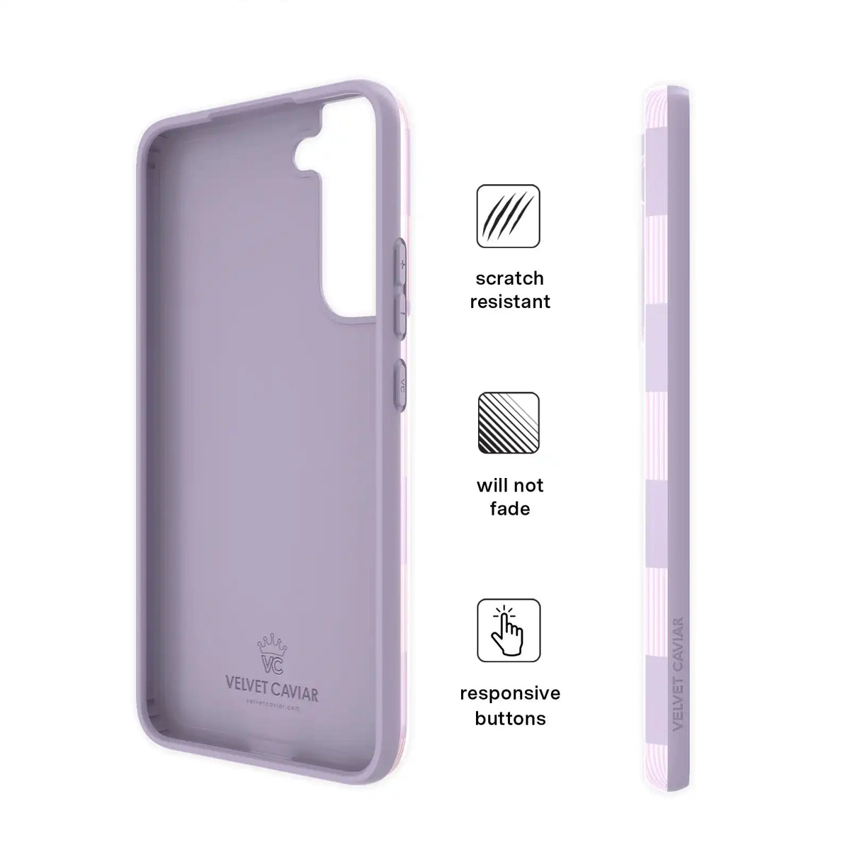 Lilac Vibe Checkered Samsung Case