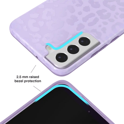Lilac Leopard Samsung Case