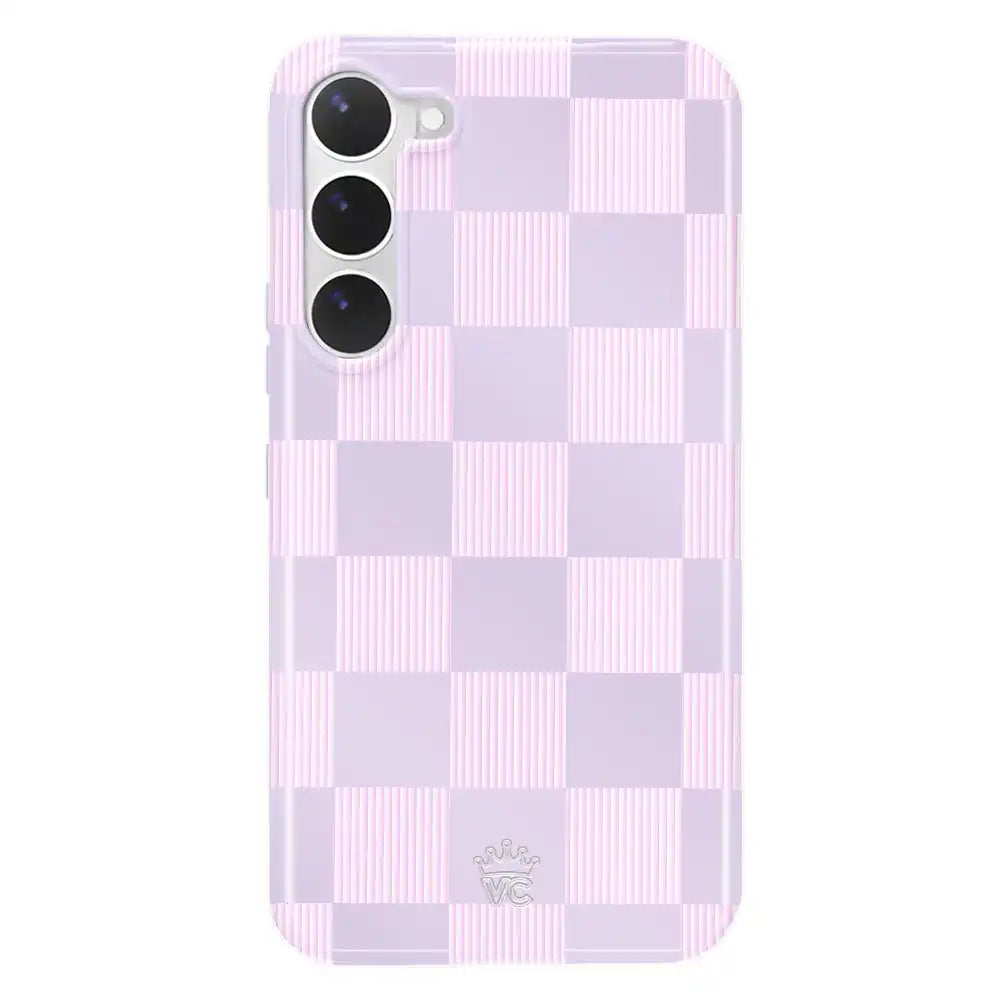 Lilac Vibe Checkered Samsung Case