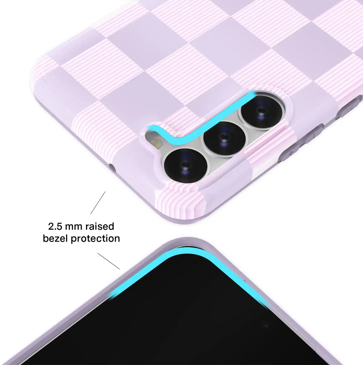 Lilac Vibe Checkered Samsung Case
