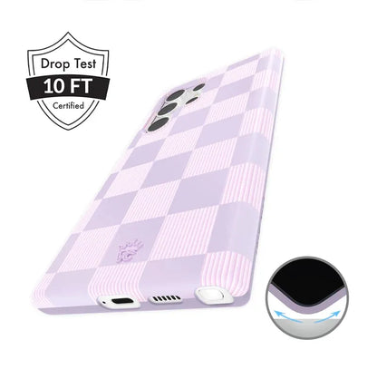 Lilac Vibe Checkered Samsung Case