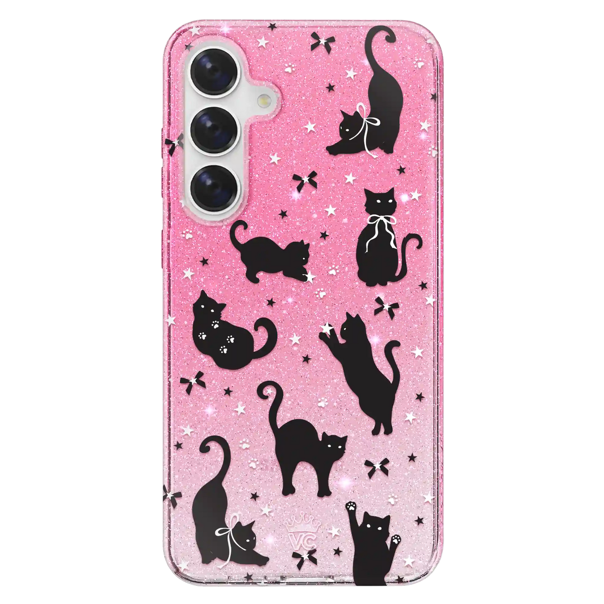 Lucky Kittens Glitter Samsung Case