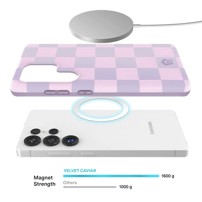 Lilac Vibe Checkered Samsung Case