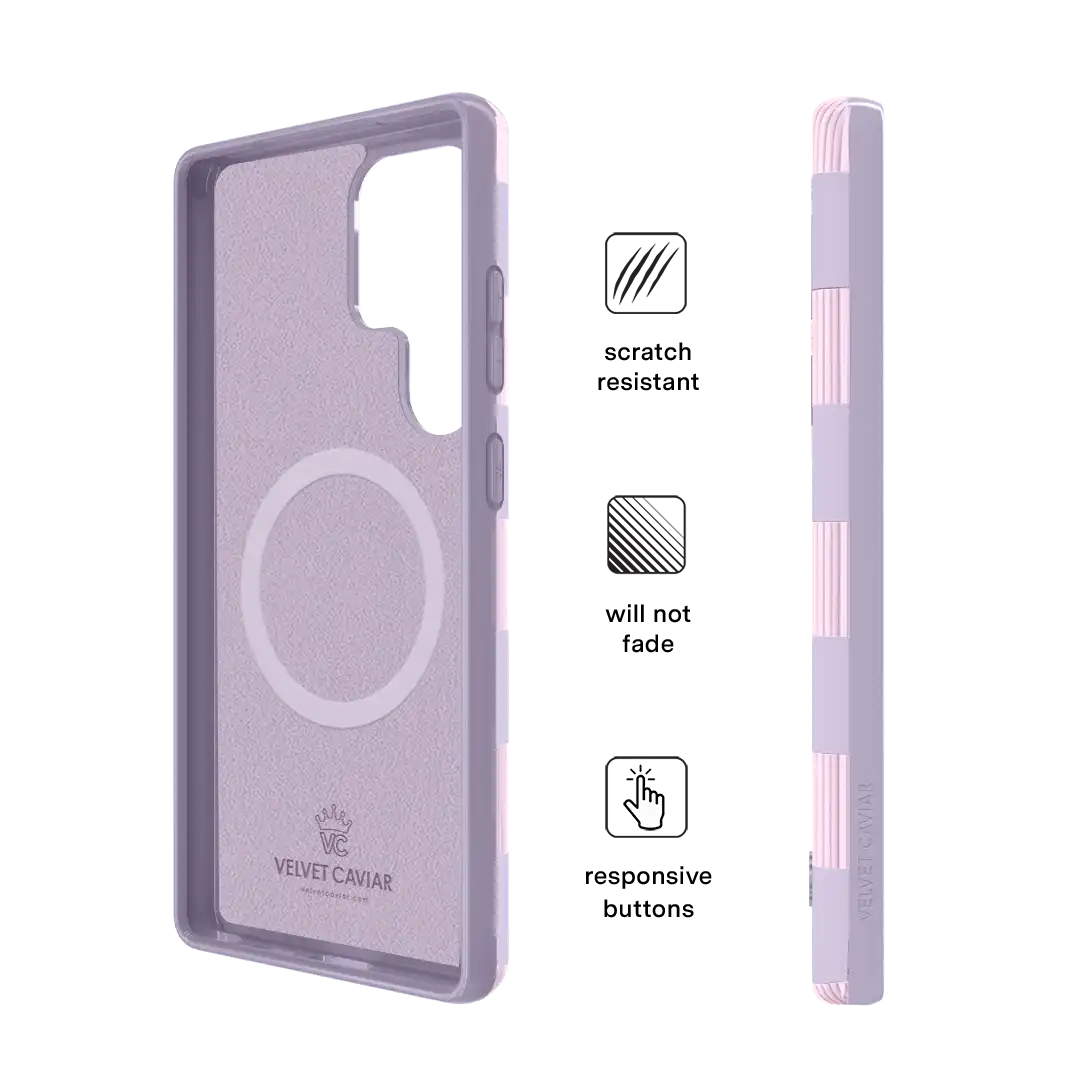 Lilac Vibe Checkered Samsung Case