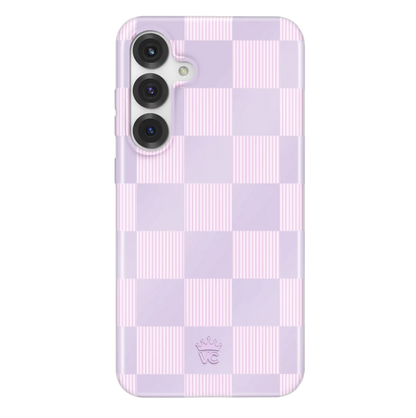 Lilac Vibe Checkered Samsung Case