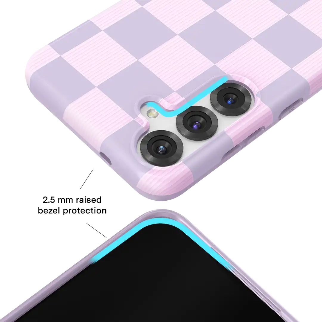 Lilac Vibe Checkered Samsung Case