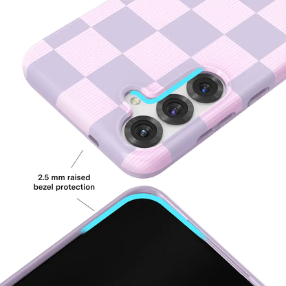 Lilac Vibe Checkered Samsung Case