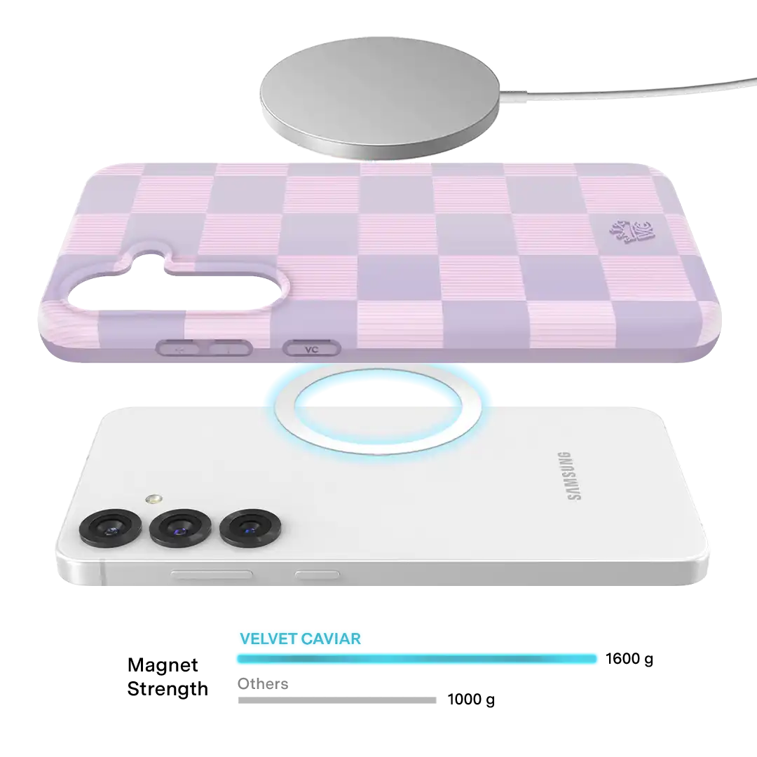 Lilac Vibe Checkered Samsung Case