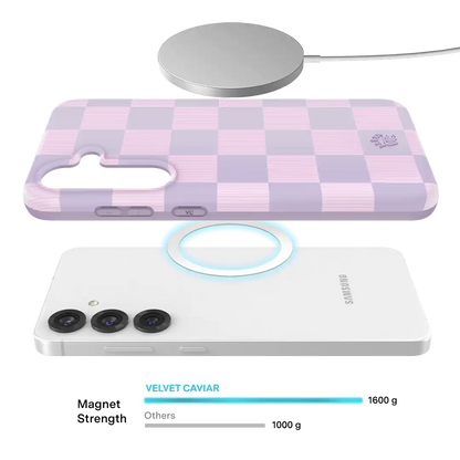 Lilac Vibe Checkered Samsung Case