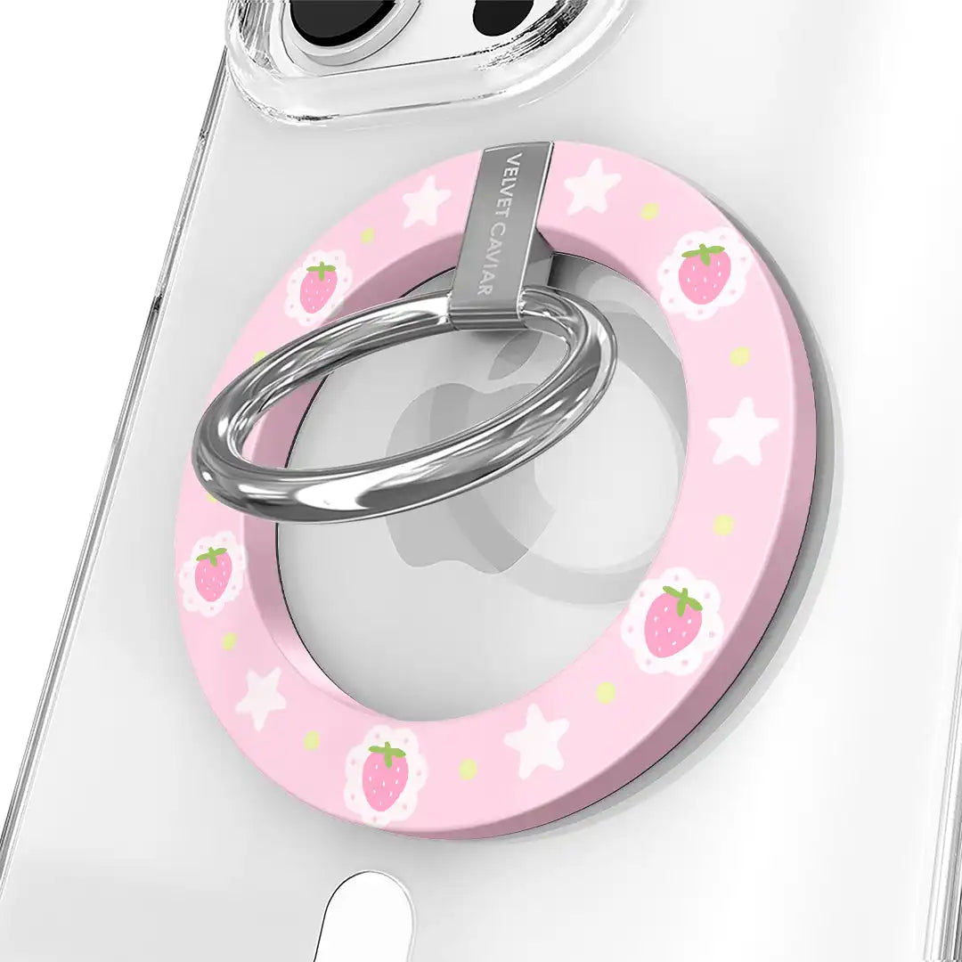 Strawberry Macaron MagSafe Grip Ring